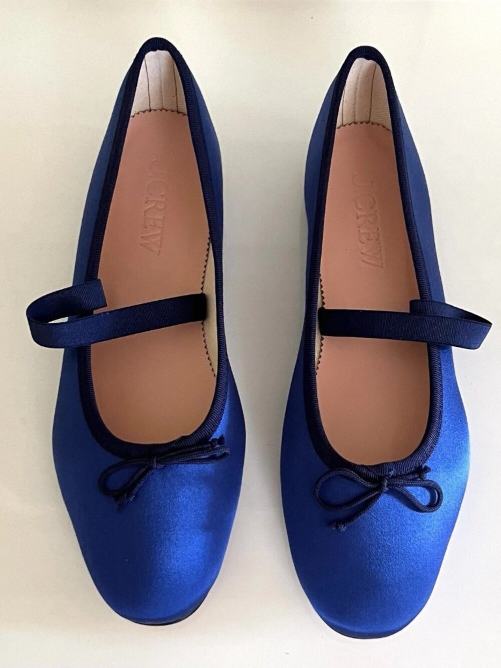 J. Crew Royal Blue Mary Jane Flats with Dark Trim. Size 8 - Picture 2 of 6